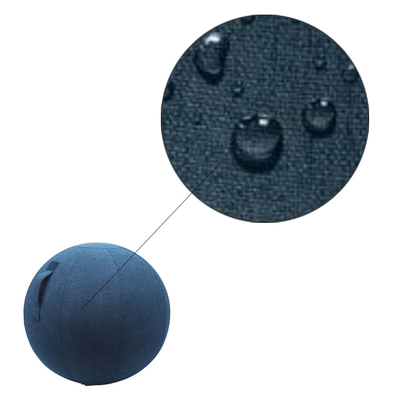 YogaBal - 65 cm - Zitbal voor de Perfecte houding - Opblaasbaar - Blauw