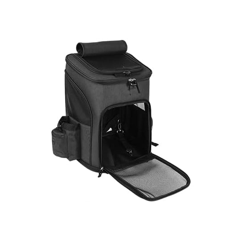 Hunderucksack - Schwarz - Erweiterbar - Faltbar - Rucksack für Hunde und Katzen