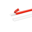 Wassersperre - Silikon - Weiß - 2 Meter - Selbstklebender Dichtstoffrand - Wasserschwelle - Duschschwelle