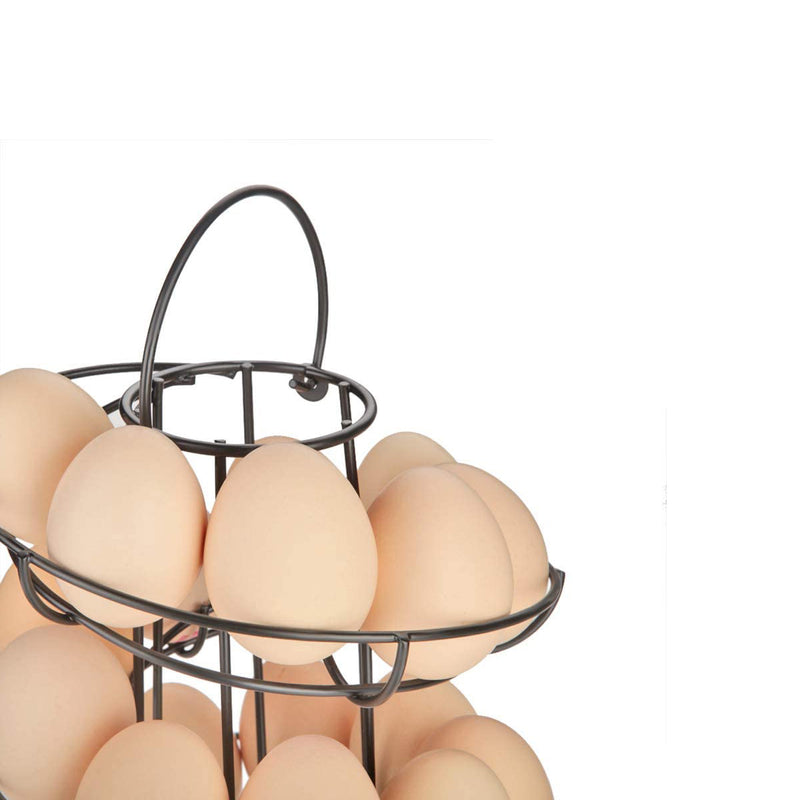 Eierhouder - Zwart - Eierrek - Eierdoos - Eieren Bewaren