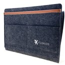 Nachttasche – Dunkelgrau – Filz-Aufbewahrungstasche für Bett oder Sofa – Bett-Organizer