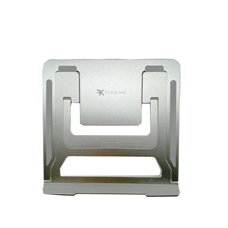 Laptop Standaard Aluminium - Lichtgewicht - Tabletsteun - Zilver