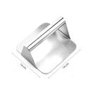 Hamburgerpresse – Manueller Hamburgerpresser – Hand-Hamburgerpresse – Edelstahl – Smash Burger – 14 x 14 cm