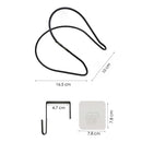 Hutablage - 10 Stück - Schwarz - Mützenablage - Aufbewahrung für Mützen und Hüte - Organizer für Mützen