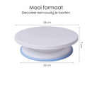 Tortenplatte - Drehbar - Rutschfest - Drehteller Torte - Drehteller Torte