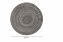 Placemat - 2 stuks - Placemat 38 cm - Grijs