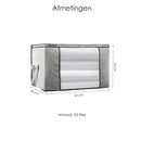 Hochwertige Aufbewahrungstasche für Kleidung - 4 Stück - Grau - Organizer für Bettdecke