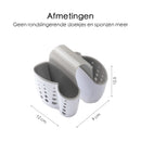 Waschbecken-Organizer – 2 Fächer – wasserabweisend – Silikon