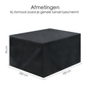 Schutzhülle für Gartenmöbel - 250 cm x 250 cm x 90 cm - Schwarz - Wasserdicht - Schutzhülle