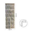 Schoenenkast Hangend - Schoenenzak 24 vakken - Opbergen van Schoenen aan Deur - Grijs