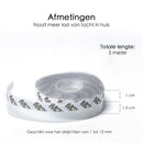 Dichtungsstreifen – 2,5 cm x 5 Meter – transparent – ​​Tür und Fenster – selbstklebend