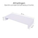 Monitorständer – 50 cm x 20 cm x 8 cm – Weiß