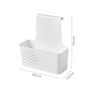 Keukendeur organizer - Wit - 24,4 x 23,5 x 10,2 cm - Keukenkast organiser - Deurmand - Gootsteenkast organizer - Hangende Organizer