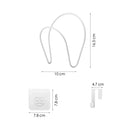 Hutablage - 10 Stück - Weiß - Mützenablage - Aufbewahrung für Mützen und Hüte - Organizer für Mützen