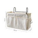 Nachttasche – Bettaufbewahrungstasche – Baumwolle – Weiß