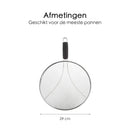 Spritzschutzdeckel – Durchmesser 29 cm – Spülmaschinenfest – Passend für die meisten Pfannen