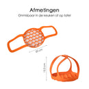 Pfannenhalter – Durchmesser 20 cm – Leicht – Silikon – Orange