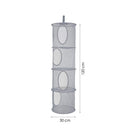 Hangende Opberger - Kinderkamer - Opvouwbaar - 4 Vakken - Grijs