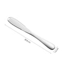 Silberfarbenes 3-teiliges Buttermesser-Set - Edelstahl - Messerset für Butter - 3 x 20,8 x 1,6 cm