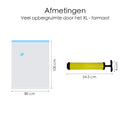 Vakuum-Aufbewahrungsbeutel – 6 Stück – inklusive Handpumpe – 80 cm x 100 cm x 2 cm