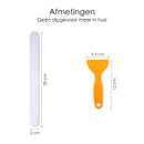 Anti Slip Strip Strips - 25 stuks - Transparant - 20 cm x 2 cm - Inclusief Schraper