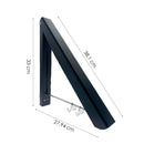 Kleiderständer Faltbar - Schwarz - Platzsparender Kleiderbügel - Wäscheständer - Kleiderorganisator