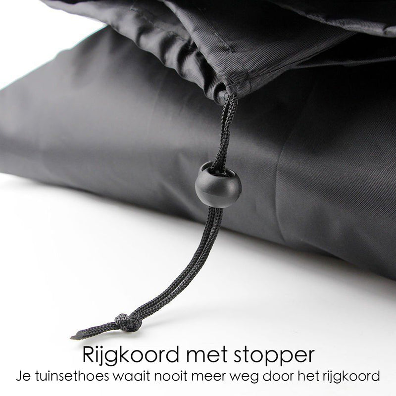 Beschermhoes voor tuinmeubelen - 200 cm x 160 cm x 70 cm - Zwart - Waterdicht - Afdekhoes