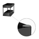 Gootsteenkast Organizer - 2 laags - Keukenkast Organizer - Zwart - Uitrekbaar