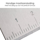 Teigschaber - Edelstahl - Schwarz/Silber