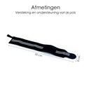 Fitness / Crossfit Wristband - Wrist Bandage Wrist Support Wraps - Wrist Bandage Band - Set Of 2 Pieces - Black/Grey