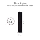 Kabelgoot - Kabel Organiser Set - 6 Stuks - Zwart