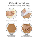 Pinnwand aus Kork Hexagon - Selbstklebend - 3 Stück - 20 x 17 x 0,7 cm