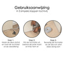 Dichtungsstreifen – 4,5 cm x 5 Meter – transparent – ​​Tür und Fenster – selbstklebend