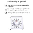 Lernuhr für Kinder – Timer Kind – Besprechungsuhr – Countdown-Uhr – Schwarz