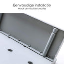 Wandregal - Selbstklebend - Grau - 22 cm x 22 cm