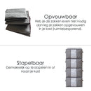 Hochwertige Aufbewahrungstasche für Kleidung - 4 Stück - Grau - Organizer für Bettdecke