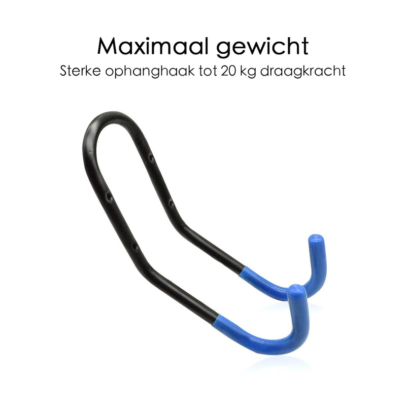 Fietshaak - Muur - 20 kg Draagkracht - Met Schroeven & Pluggen
