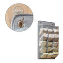 BH- und Unterwäsche-Organizer – 20 Aufbewahrungsfächer – BH-Trennwand für Schrank – Hängende Unterwäsche-Trennwand – grau