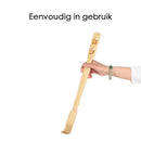 Ruggenkrabber - Houten rugkrabber - 47 cm lang met massagewieltjes - Rugmassage