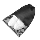 Schuhbeutel 12 Stück - Schuhorganizer - Filz - Transparentes Fenster - Aufhängbar - Kordelzug - 44 x 32 cm