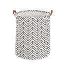 Wäschekorb - Aufbewahrungstasche - 60L - Wasserdicht - Schwarz/Weiß