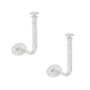 Haargummihalter – 2 Stück – Selbstklebend – 11 cm x 5 cm – Transparent – ​​Haarschleifenhalter – Gummibandhalter – Schmuckhalter