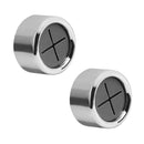 Handtuchhaken - 2 Stück - 4,3 cm x 4,3 cm - Silber - Geeignet für Küche, Toilette und Bad