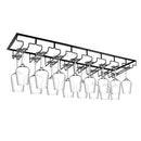 Hängeregal Weingläser - 24 Gläser - Schwarz - Weinglashalter - Glasregal