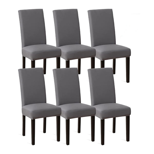 Stuhlhussen – Esszimmerstuhlhussen – 6er-Set – Grau – Schützen Sie Ihre Stühle stilvoll