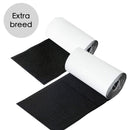 Klettverschluss – Rolle von 1 Meter – 10 cm breit – Schwarz