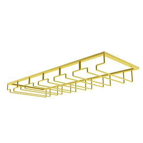 Hängeregal Weingläser - Gold - 18 Gläser - 6 Reihen - Weinglashalter