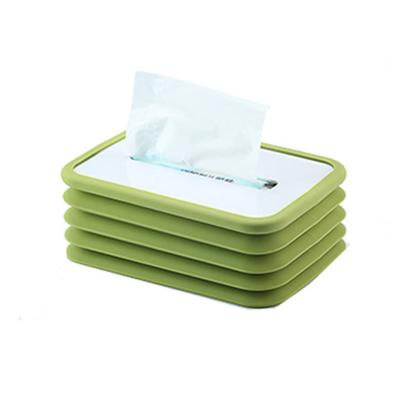 Taschentuchbox Faltbar - Silikon Aufbewahrungsbox für die Taschentücher - Faltbares Format - 20 x 13 x 11 cm