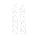 Hutablage - 10 Stück - Weiß - Mützenablage - Aufbewahrung für Mützen und Hüte - Organizer für Mützen