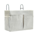 Bedside Pocket - Bed Opbergzak - Katoen - Lichtgrijs